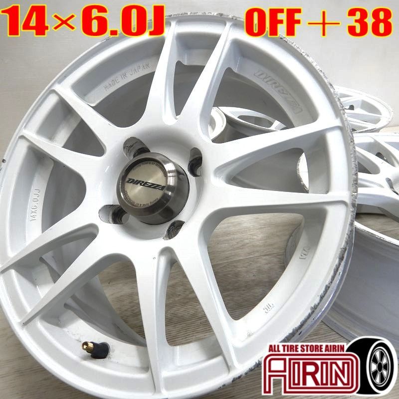 中古 14インチ アルミ DIREZZA 4本セット 不明 アルミホイール 中古 
