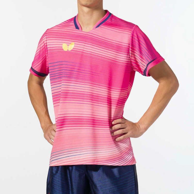 【特価】 未開梱 バタフライ 卓球用品 Butterfly ユニセックス エリスター11 シャツ コーラルピンク SS 46510 激安！