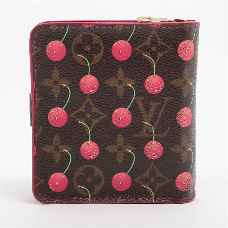 LOUIS VUITTON ルイ・ヴィトン 二つ折り財布 村上隆 モノグラム