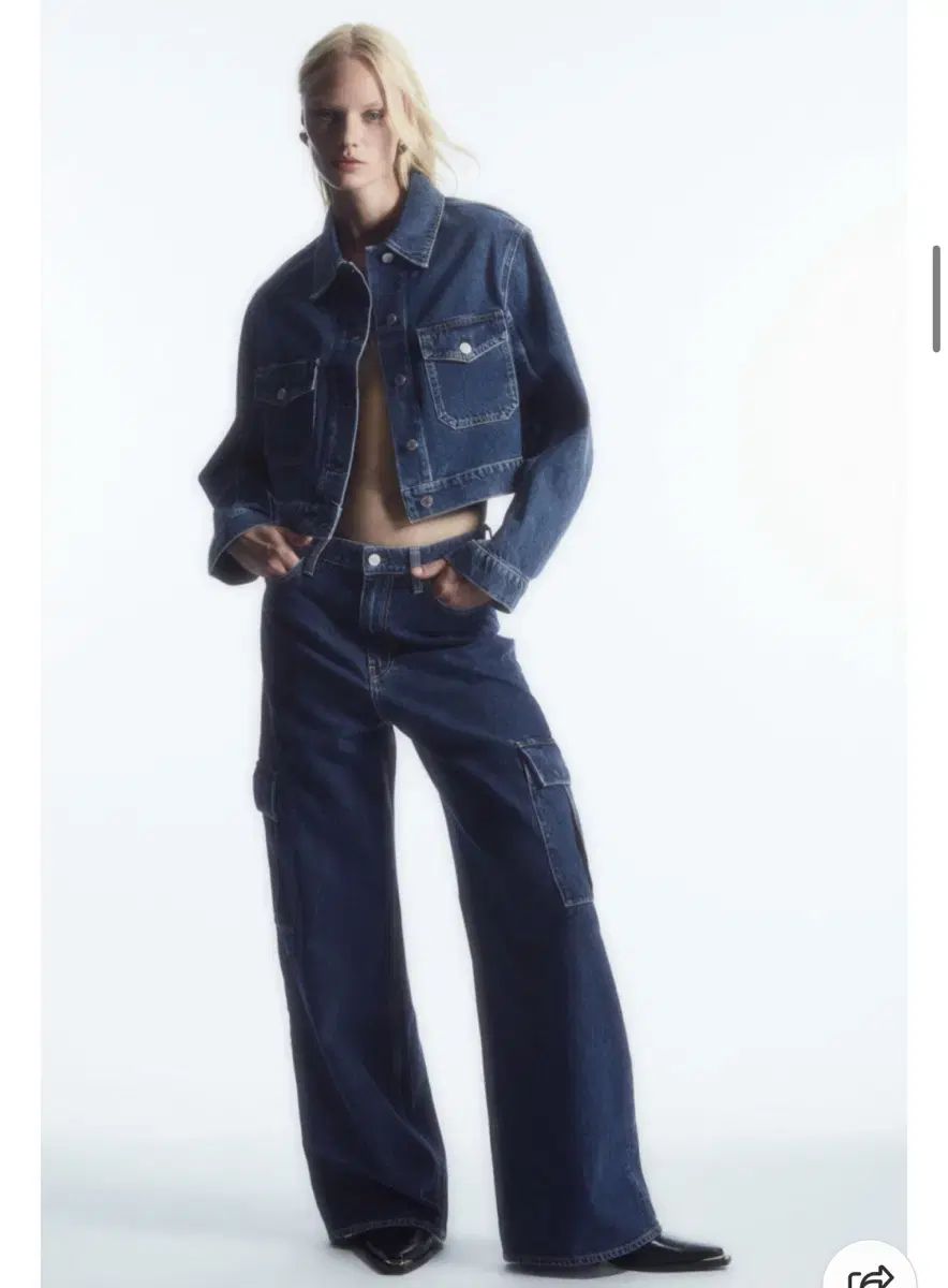 COS コス COS デニム クロップドジャケット