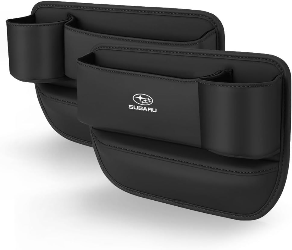 スバル シート隙間収納 シートサイドポケット 車 サイド収納ボックス レヴォーグ レガシィ フォレスター インプレッサスポーツ XV B4 BRZ G4 ドリンクホルダー 車内 収納ケース 小物入れ付き 