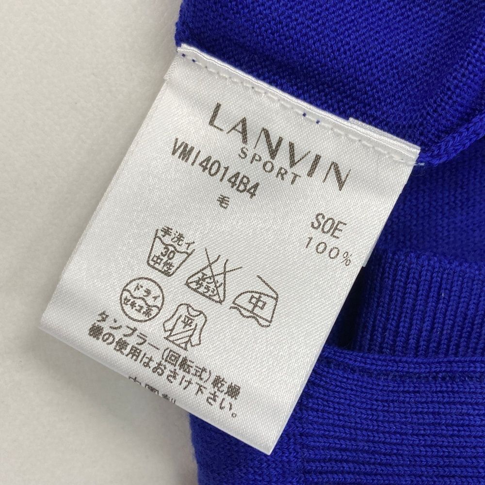 サイズ 40 LANVIN SPORT ランバン スポール タートルニットセーター ブルー系 240101488030 ゴルフウェア メンズ ストスト LLC-HASEGAWATOSO_COM