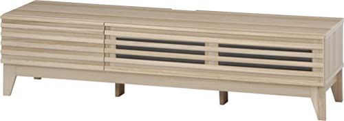 新着商品 引出収納 ローボード 木目調 ナチュラル ライン 幅150×奥行42×高さ38.5cm 50型対応 テレビボード 98663 テレビ台 不二貿易