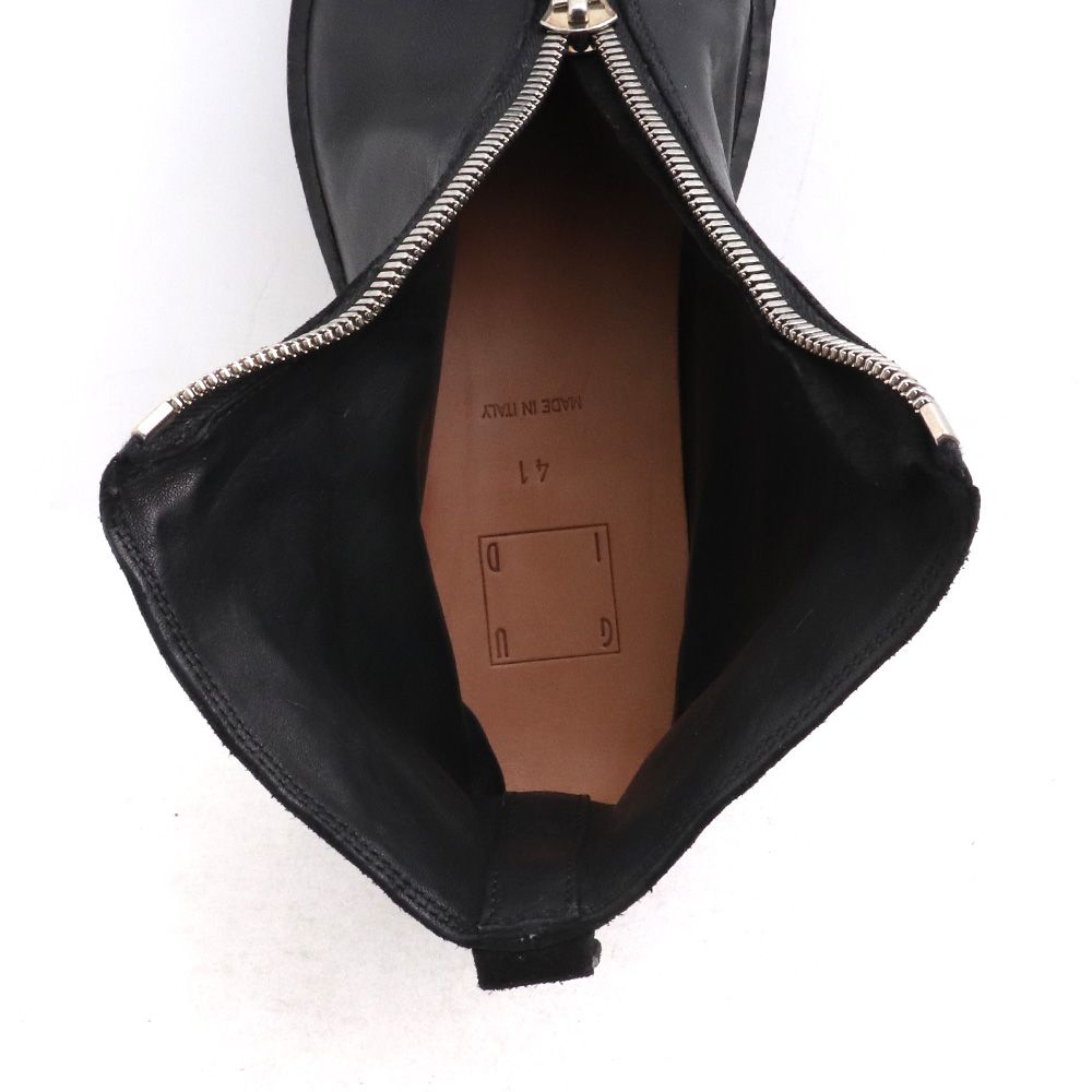 未使用 26cm GUIDI フロントジップブーツ ブラック - メルカリ