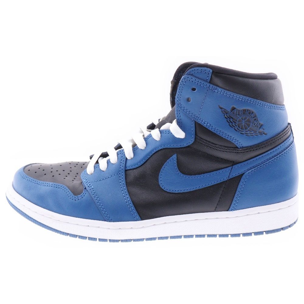 NIKE (ナイキ) AIR JORDAN 1 RETRO HIGH OG DARK MARINA BLUE エアジョーダン レトロ ダークマリーナブルー ハイカットスニーカー ブラック/ブルー US12/30cm 555088-404