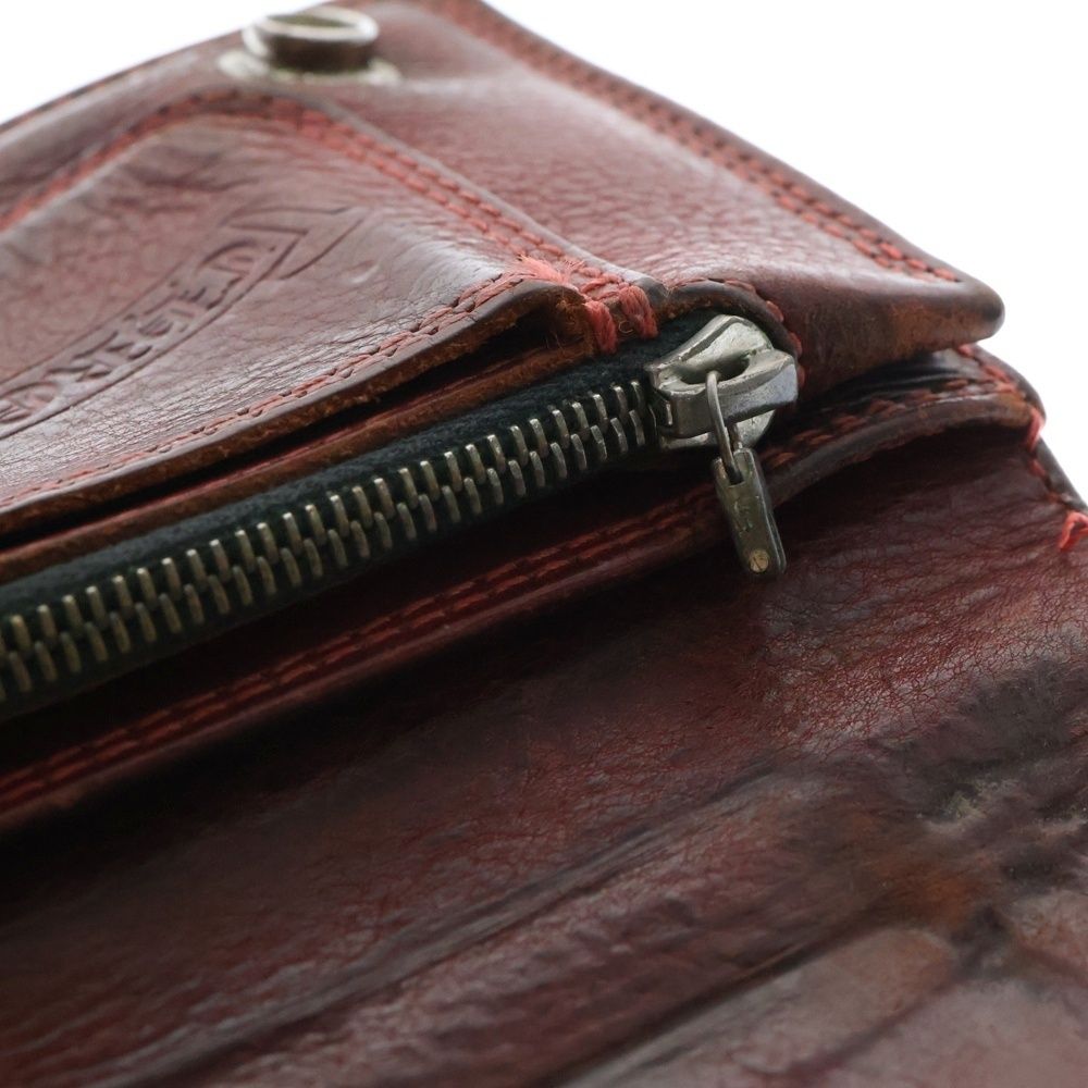 新品　クロスボールボタンレザーウォレット　クロムハーツ Chrome Hearts クロムハーツ 2ZIP クロスボールボタン レザー
