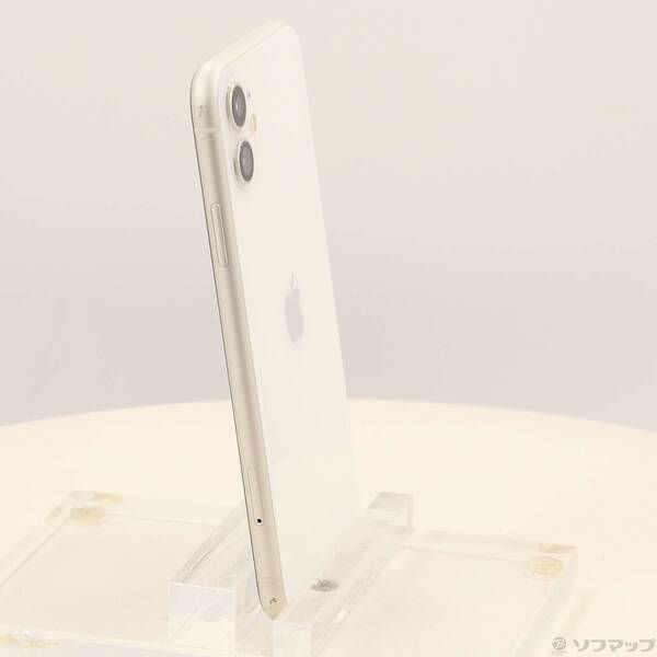 中古品〕 iPhone11 64GB ホワイト MWLU2J／A SIMフリー【269