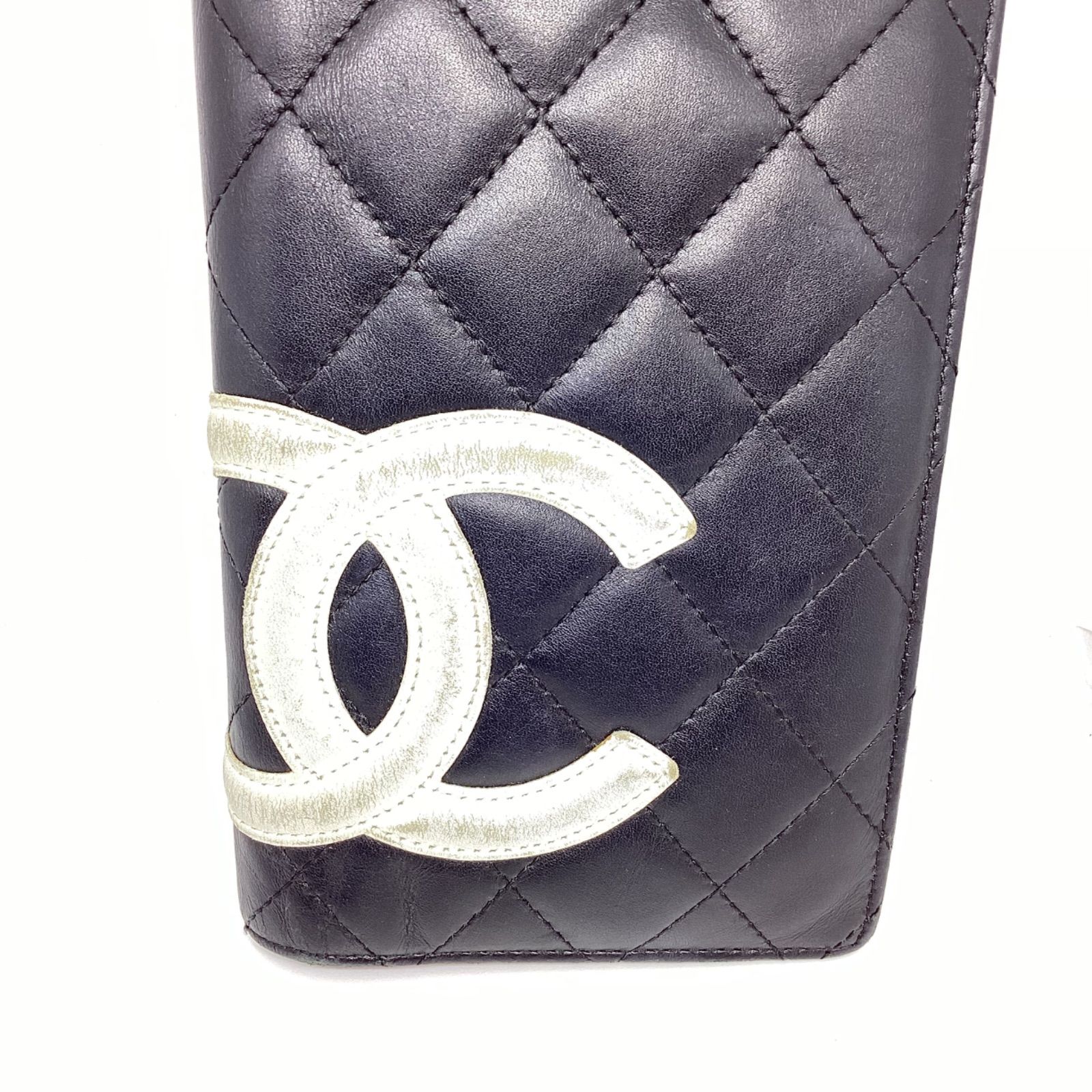シャネル CHANEL カンボンライン 長財布 ☆ギャランティカードあり