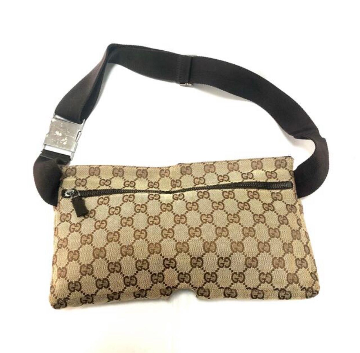 6167 GUCCI GGキャンバス ウエストバッグ-