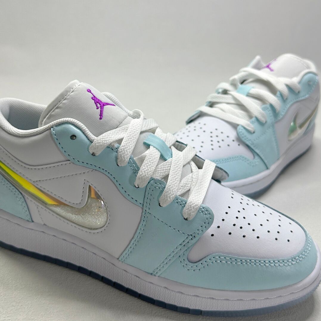 NIKE AIR JORDAN 1 LOW SE GS GLACIER BLUE/WHITE hj3481-491 ナイキ エアジョーダン1 ロー SE GS グレイシア ブルー/ホワイト レディース