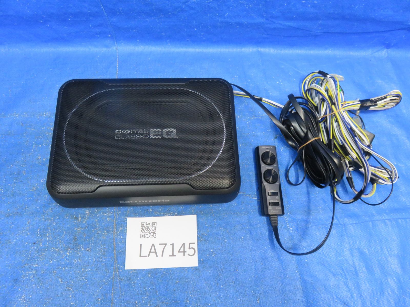 LA7145 保証付 カロッツェリア パワードサブウーファー carrozzeria TS-WX130DA MAX160W ウーハー 配線 リモコン付