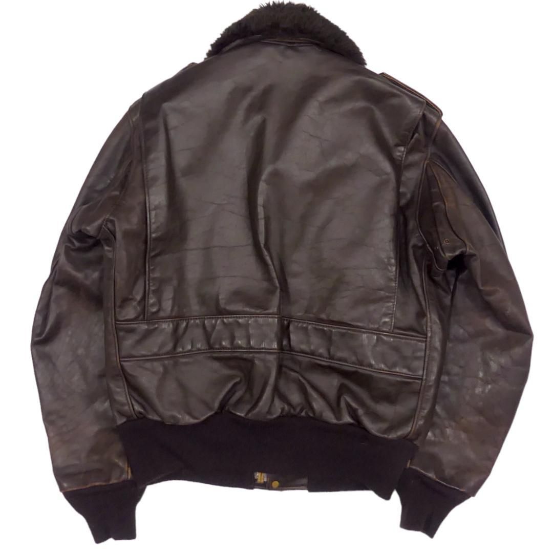 Schott ショット G-1 レザーフライトジャケット 40 茶 JJ962