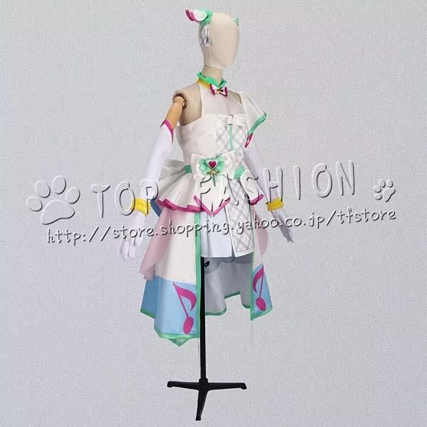 ♥ キミとアイドルプリキュア プリルン Purirun キュアズキューン Cure Zukyoonコスプレ衣装 ウィッグ cosplay コスチューム ハロウィン クリスマスA1015