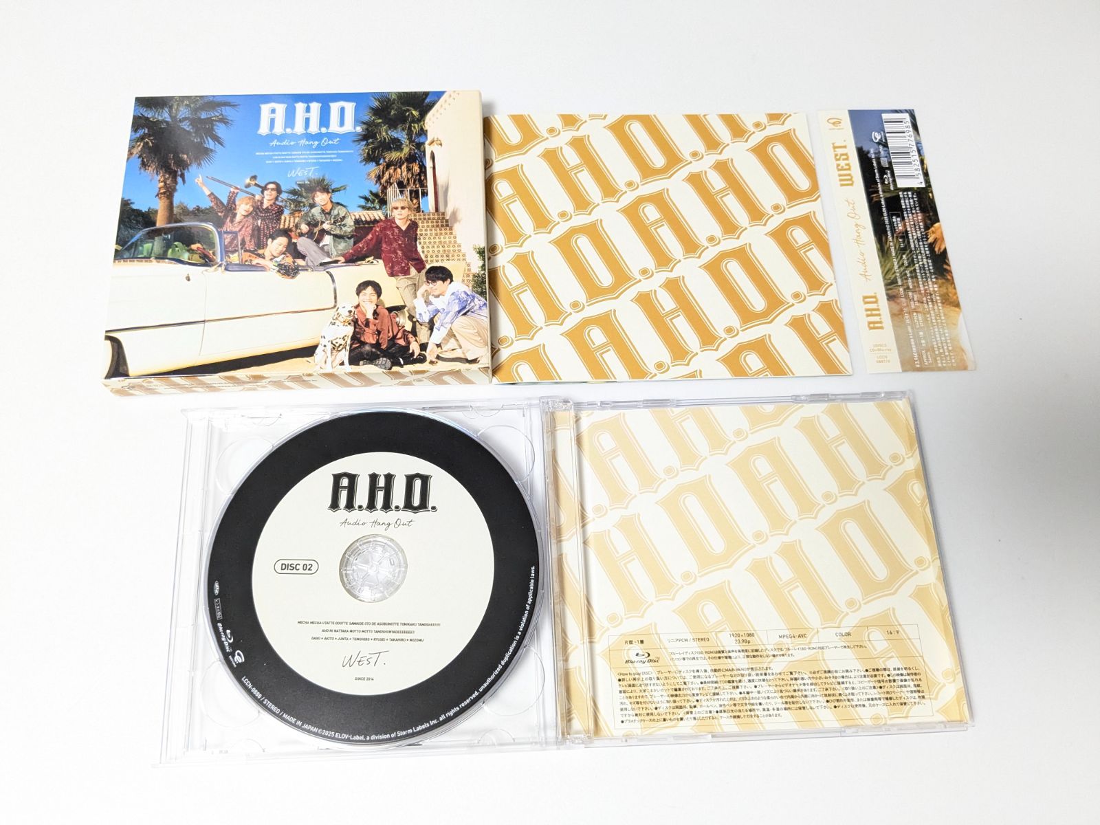 WEST. A.H.O. アルバム全形態　Blu-ray版 WEST アルバム A.H.O Audio Hang Out 初回盤B CD+Blu-ray A217