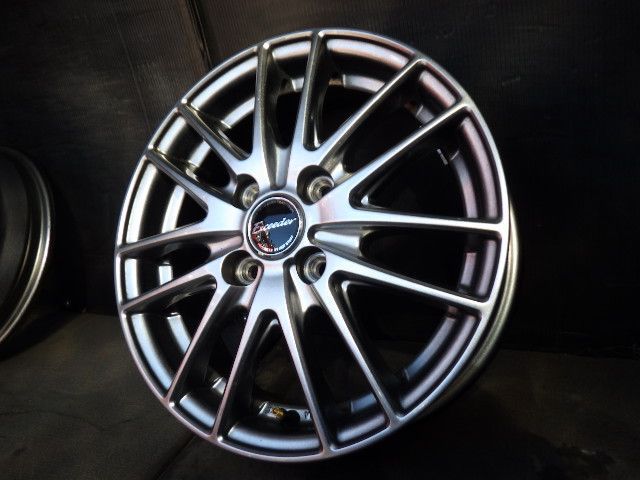 2937 J HOT STUFF Exceeder R05 ホイール 14x4.5J 4穴 PCD100 45 4本 25134540 BRIGHTFACE_UK