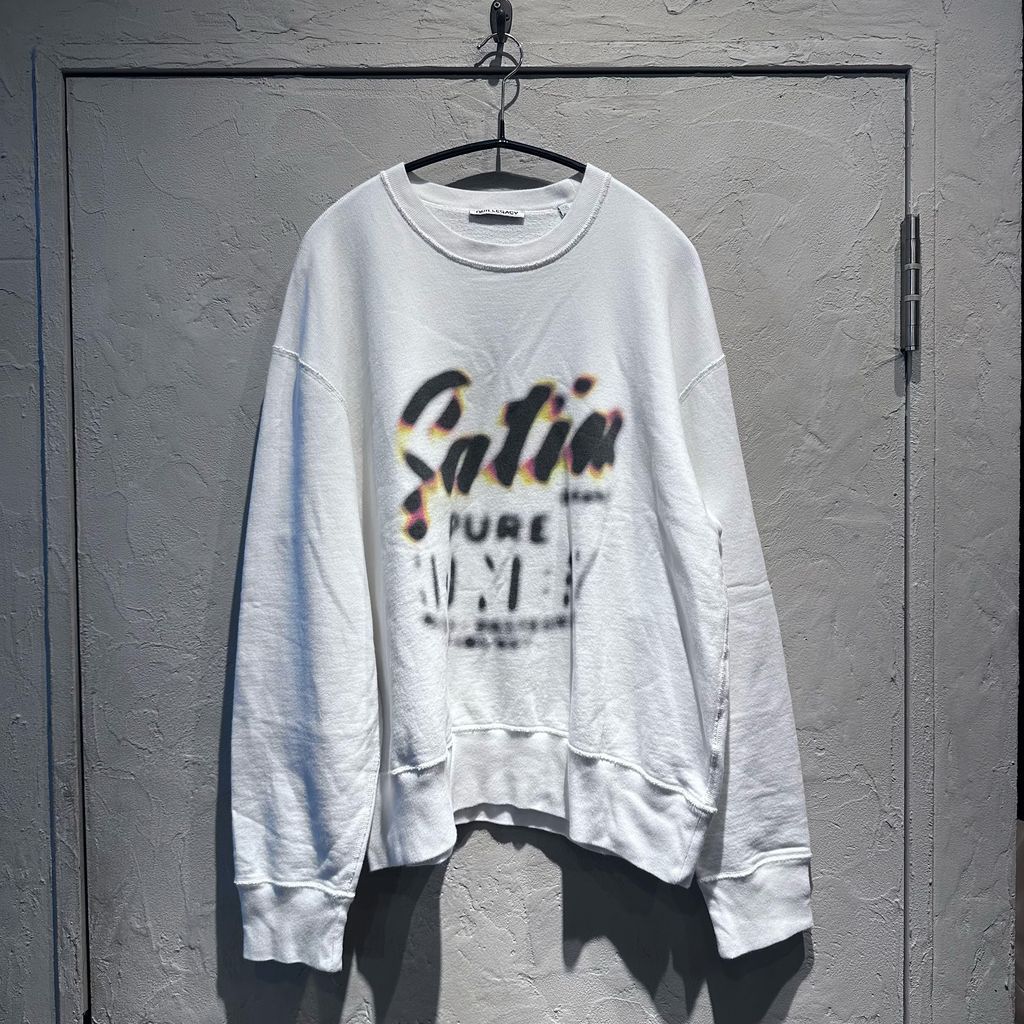OUR LEGACY アワーレガシー PATCH SWEAT Honey Print White スウェット 