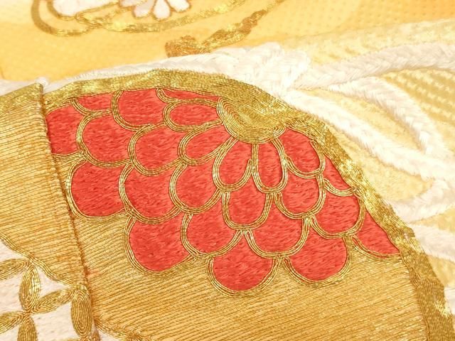 平和屋着物[]七五三 女の子 7歳 祝着 四つ身 長襦袢セット 駒