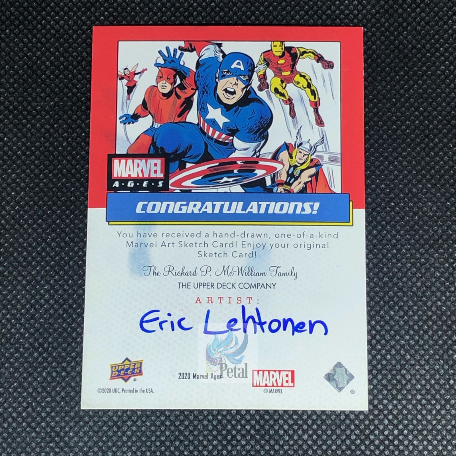 送料無料カード決済可能 Upperdeck Marvel Sketch card スケッチカード