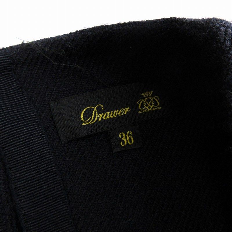 ドゥロワー Drawer 美品 ウールケヌキノースリーブワンピース V
