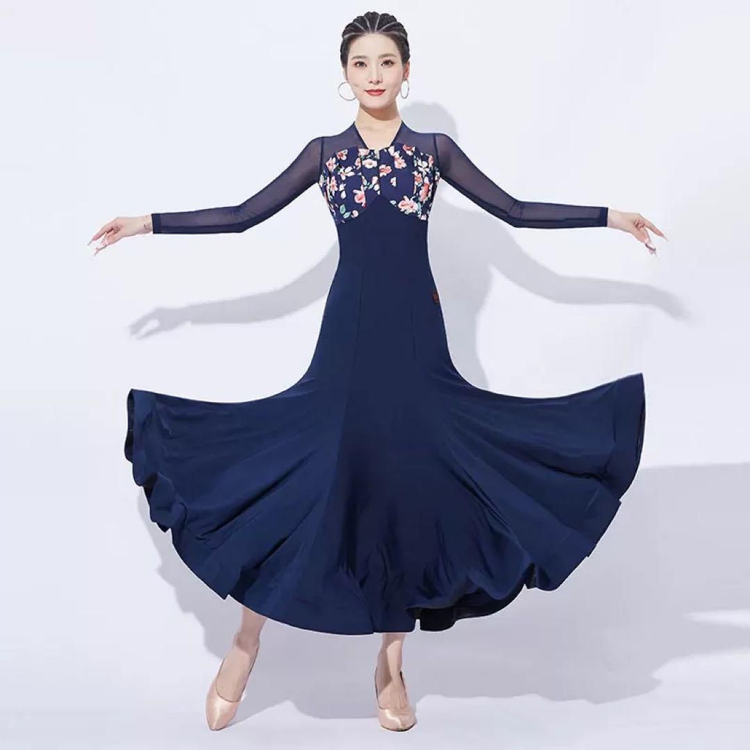 人気花柄スタンダードワンピース！ストレッチ素材で練習着にピッタリ！ 人気花柄スタンダードワンピース！ストレッチ素材で練習着に