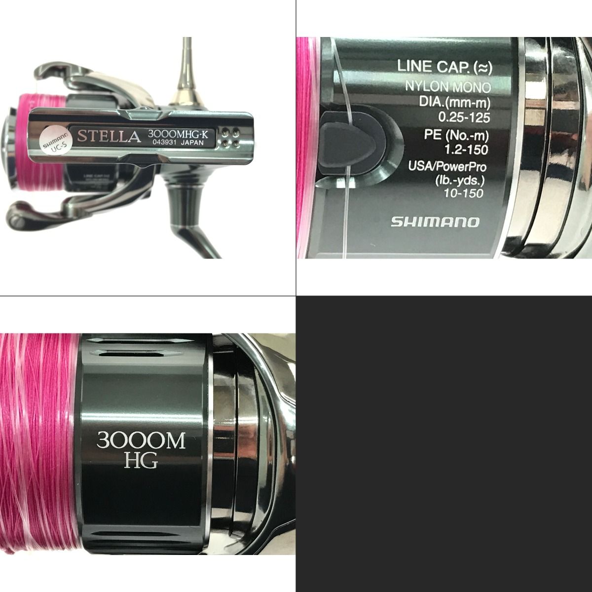 ▽▽SHIMANO シマノ 22ステラC3000MHG 夢屋チタンリールスタンド