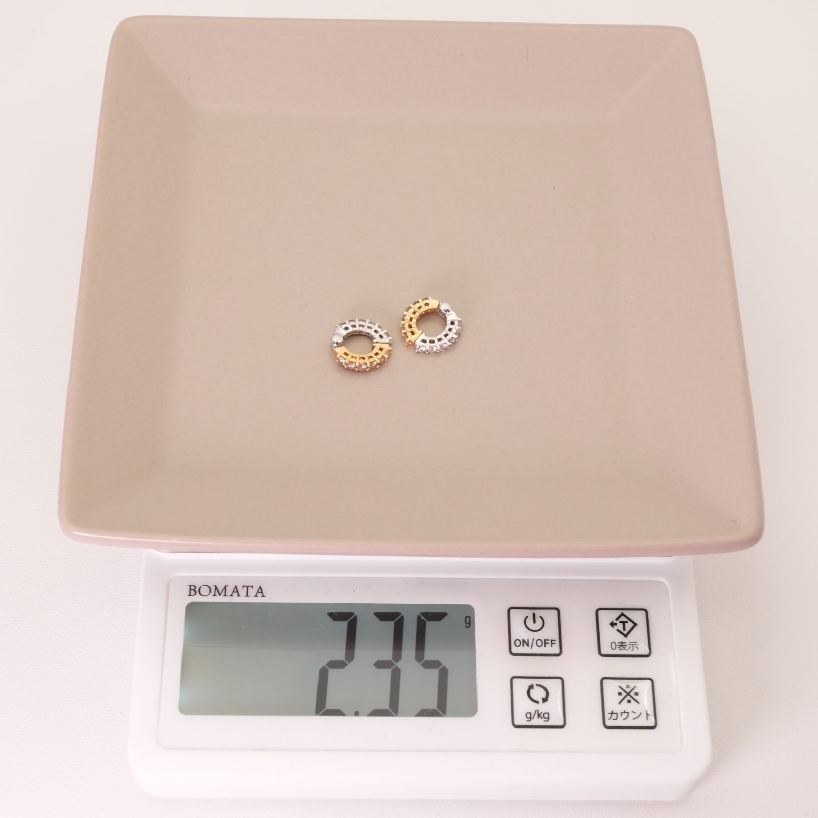 GSTV K18 ダイヤモンド リバーシブル ピアリング/24-5837S - メルカリ