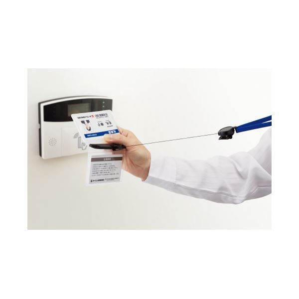 まとめ オープン工業 名札ケースヨコ名刺10枚 2枚収納 NX-132-BK ×3セット