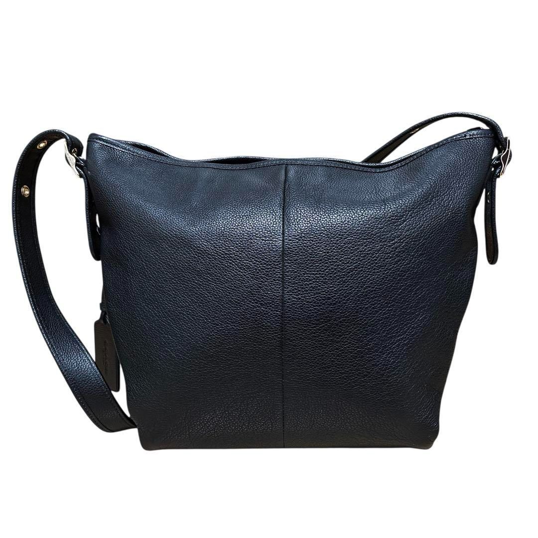 極美品 コーチ COACH レザー ショルダーバッグ シボ革 35775 斜め掛け