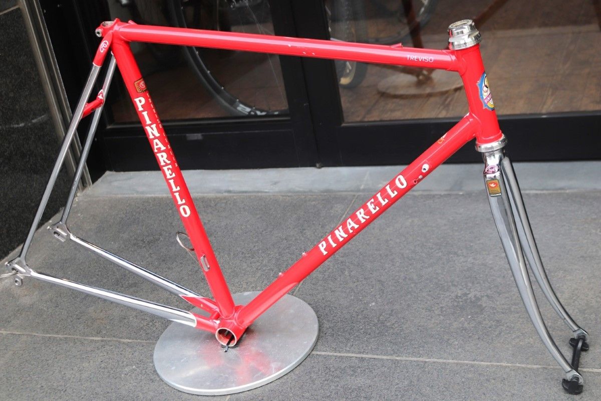 ピナレロ PINARELLO トレビソ TREVISO 1980年代 コロンバスSLチューブ スチール フレームセット 東京南麻布店