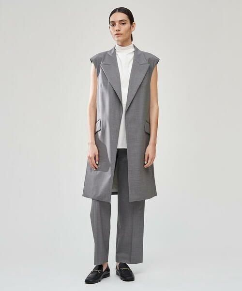 118t* トゥモローランド デプレ ウーステッドウールトロピカル ジレ