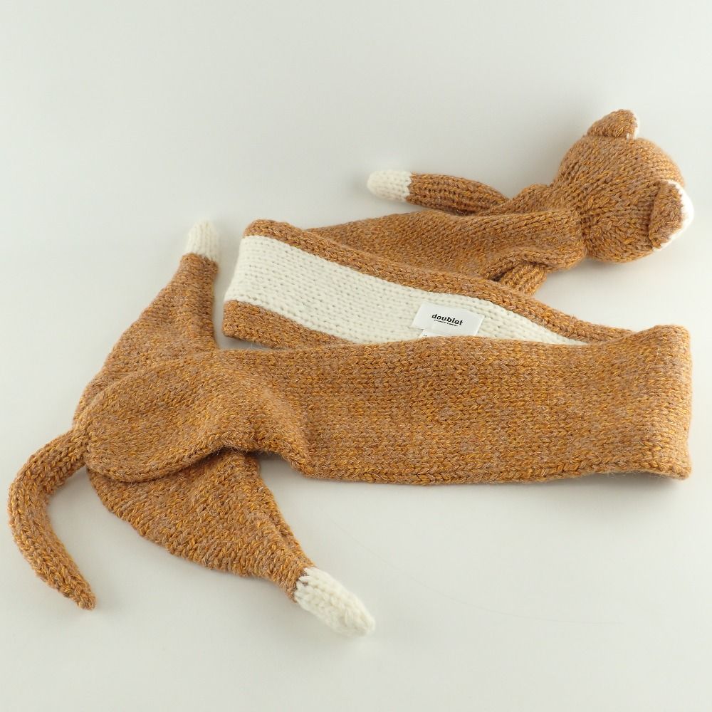 小物 doublet STUFFED CAT HAND-KNITTING SCARF 小物 doublet STUFFED CAT HAND-KNITTING SCARF Doublet Stuffed