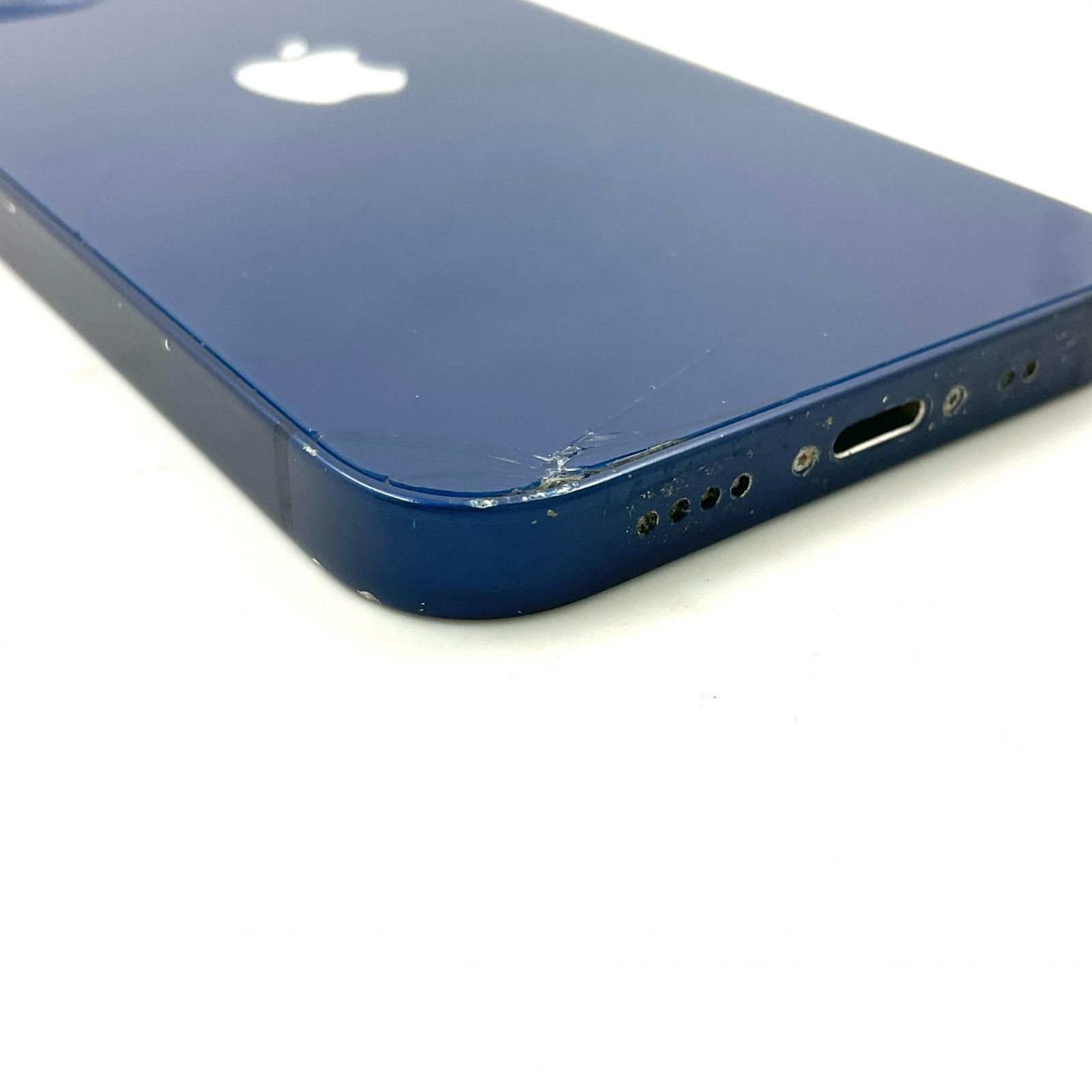 iPhone 購入 12 mini 64GB ブルー SIMフリー 白ロム 74%【難有】【最速