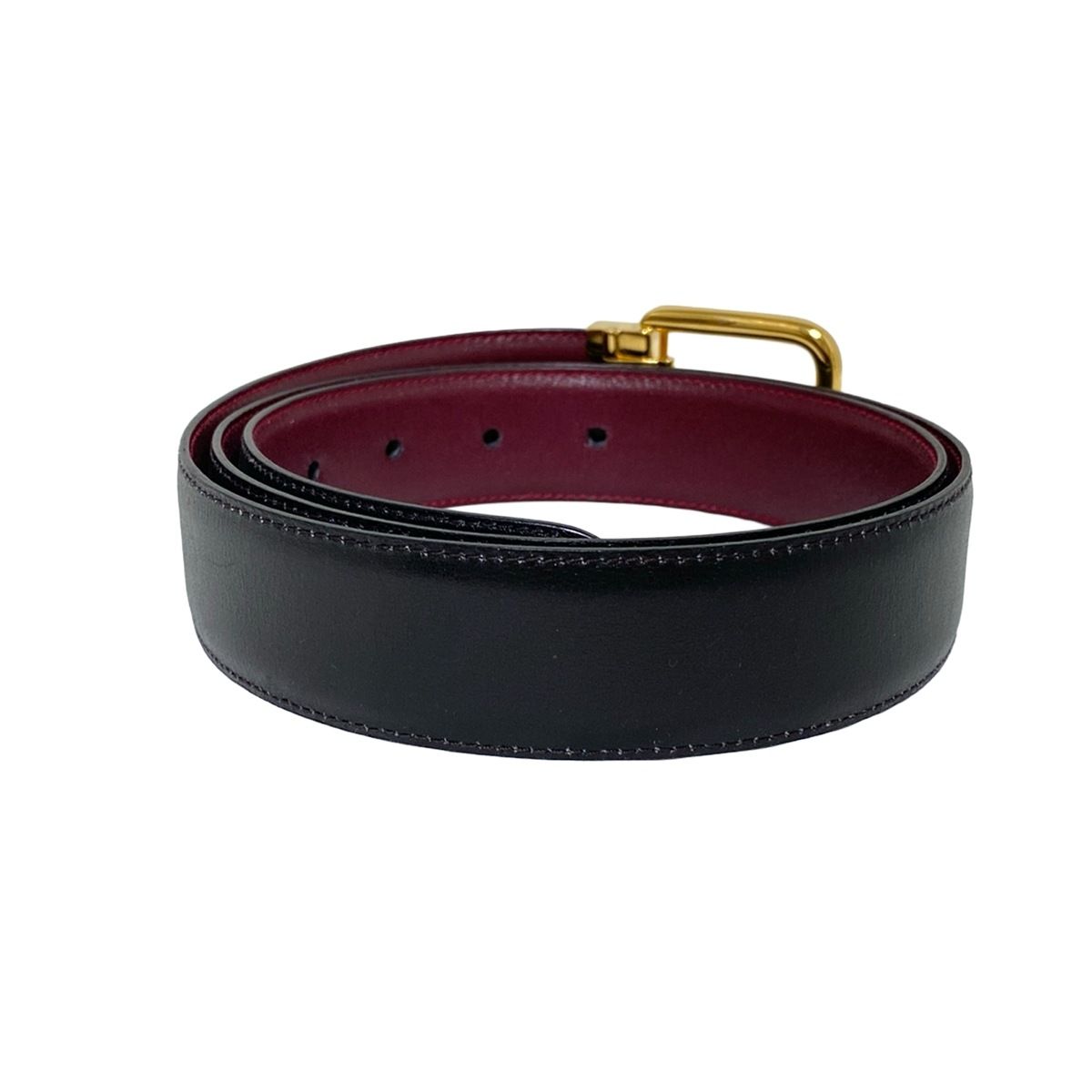 GUCCI(グッチ) ベルト 90/36 - 黒×ゴールド レザー - メルカリ