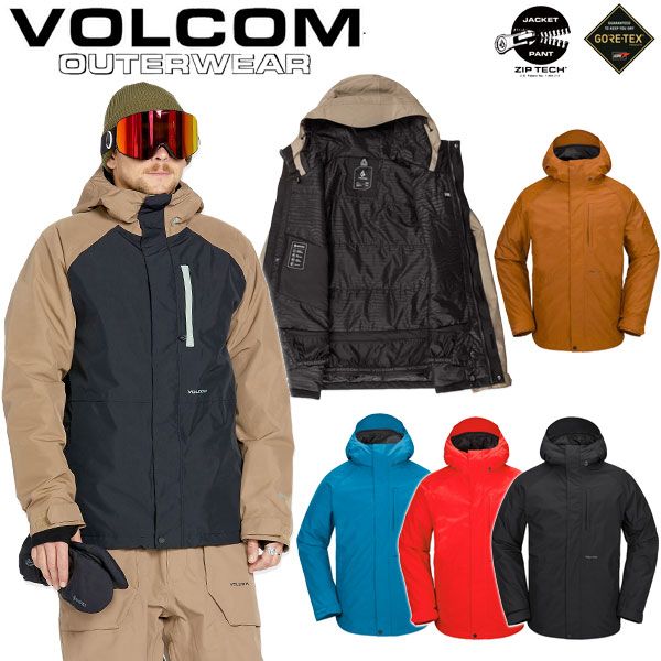 24-25 VOLCOM|ボルコム DUA INS GORE-TEX jacket メンズ レディース 防水ジャケット ゴアテックススノーボードウェア スノーウェアー 2025