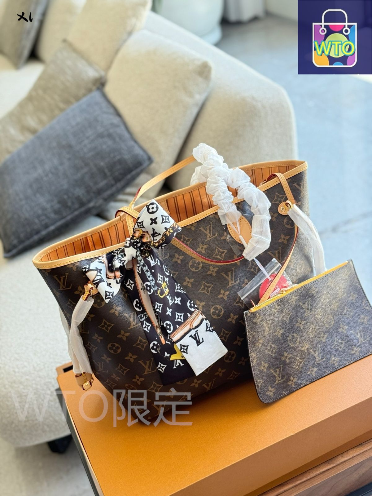 今日 Louis Vuitton ルイヴィトン ネヴァーフル バッグ リボン付属 チップ搭載 多色 デザイン選べる 実用的で百搭