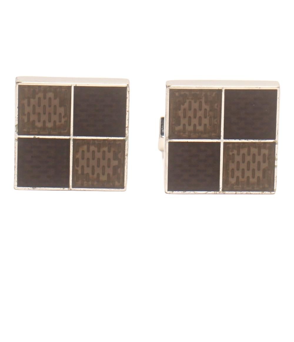 tac111 タテオシアン カフリンクス シルバー バゲットガラスライト