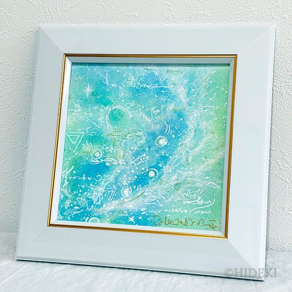 抽象画パステルアート 牡牛座