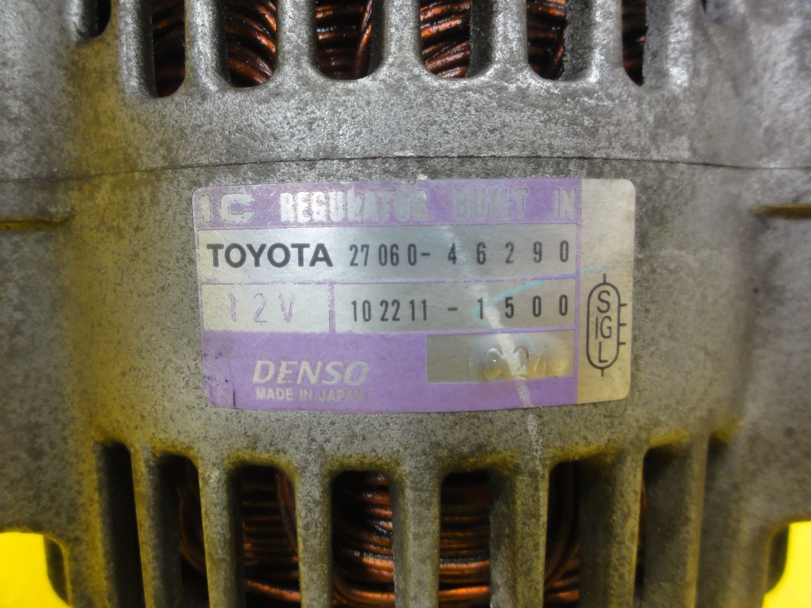 平成13年車 トヨタ JCG10 プログレ オルタネーター ダイナモ 27060-46290 102211-1500 純正 F30651 FFCRYSTALESIA_COM