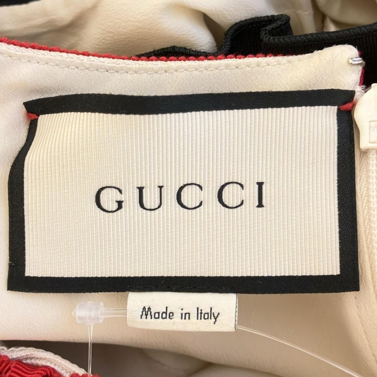 GUCCI グッチ ノースリーズ ワンピース ネイビー ドット柄 36 GUCCI グッチ ツイード ノースリーブ ワンピース レディース36