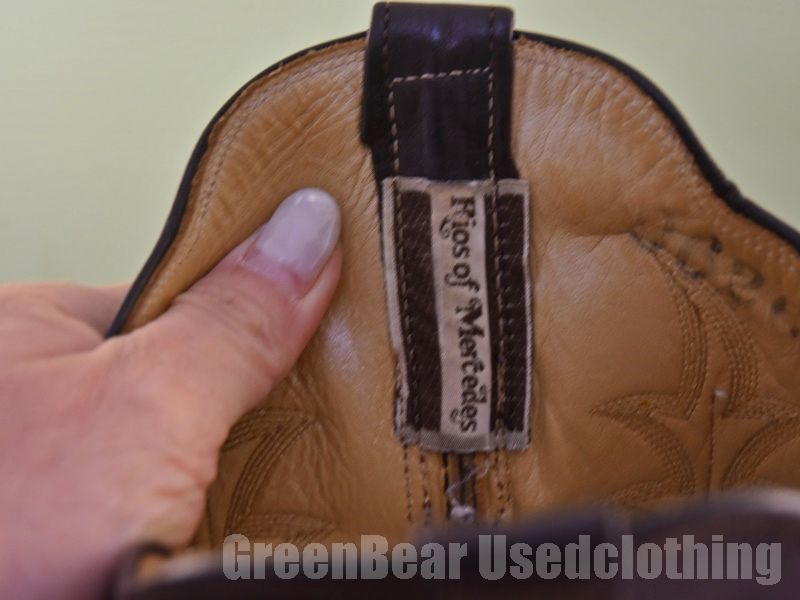 USA製 Rios of Mercedes 高級 ビンテージ ウエスタンブーツ 茶 メンズ  