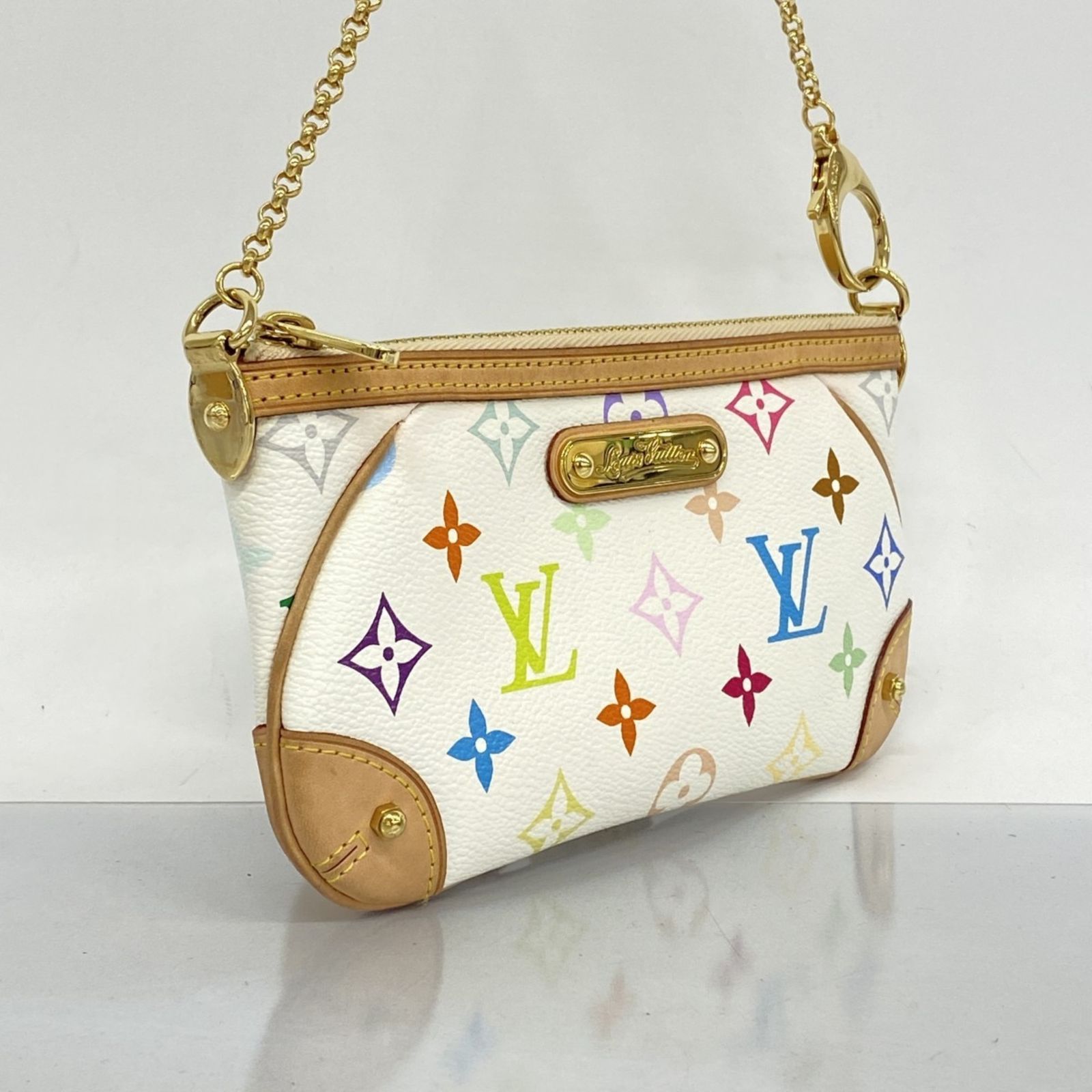 ルイ ヴィトン Louis Vuitton ルイ ヴィトン ポーチ モノグラム マルチ ポシェットミラMM M60096 ブロンレディース