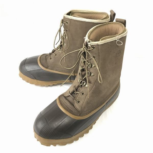 80s-90s?|Vintage Red Ball 本革|スノーブーツ 27.5|茶 インナー付き|雪作業|防水◆WB32-12<sale>