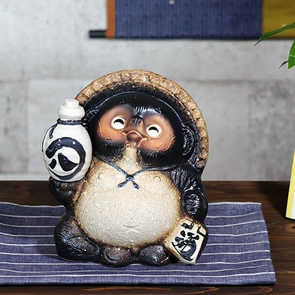 狸 の 置物 信楽焼 たぬき 置物 商売繁盛 4体セット 信楽焼 狸 陶器