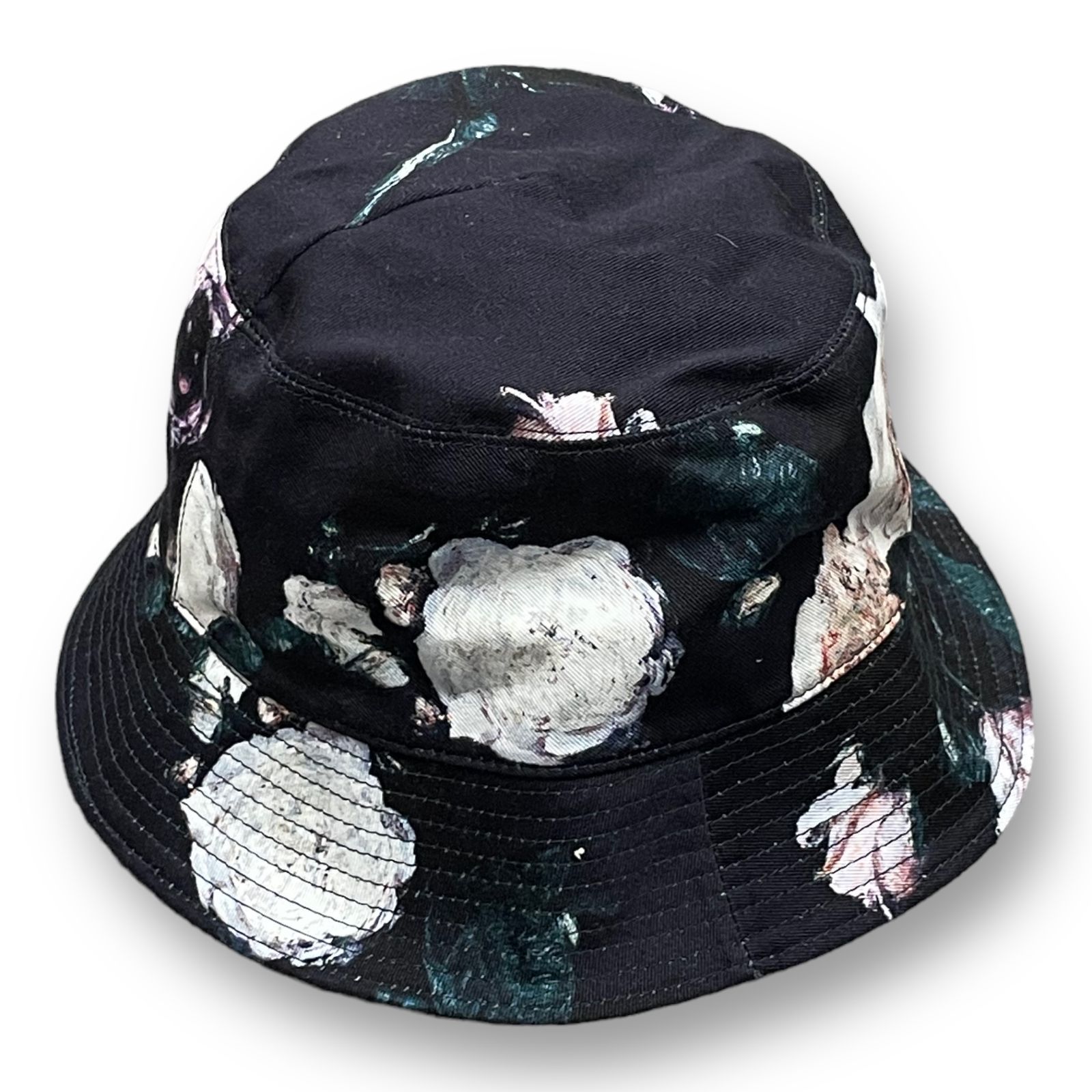 美品 LAD MUSICIAN 23SS PAINT FLOWER BUCKET HAT 2323-920 フラワー 