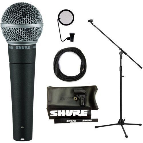 在庫セール】SM58-LCE マイクケーブル付9点セット】SHURE/シュア +