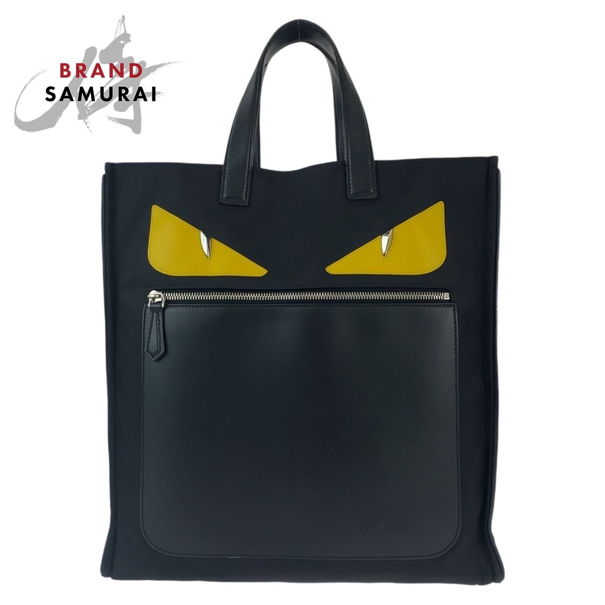 FENDI フェンディ モンスター バグズアイ ブラック 黒 シルバー金具