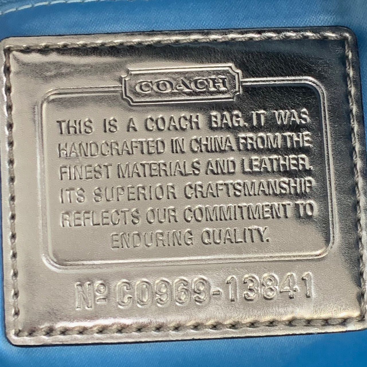 極美品☆COACH コーチ 13841 ポピーラインストーンエクストラ