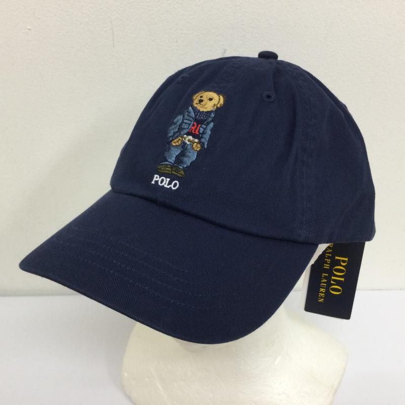 POLO RALPH LAUREN ポロラルフローレン 帽子 キャップ MAPOHGS0J421650 CLASSIC POLO BEAR SPORT クラシック ポロベア コトットンキャップ レザーベルト タグ付