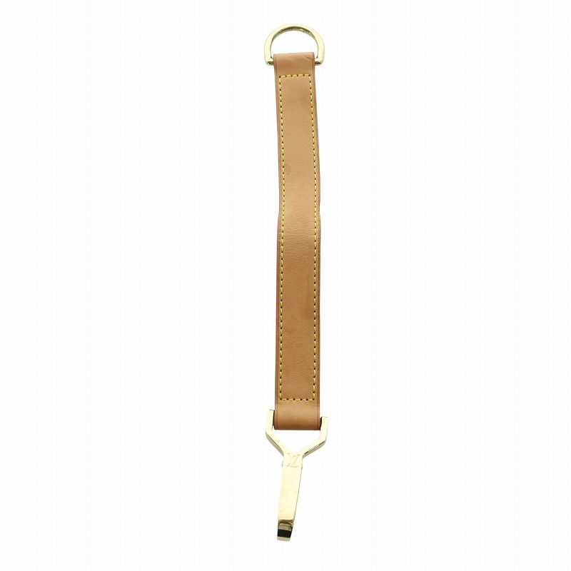 ルイヴィトン LOUIS VUITTON ぺガス用 ショルダーストラップ チャーム レザー ゴールド金具 茶 ブラウン GY17 |MQ OH