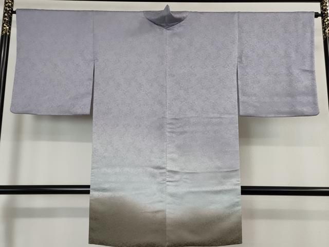 平和屋本店□極上 久保田一竹 幻の辻が花 道中着 ロング丈 草花地紋 暈